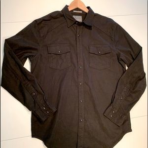 Lucky Brand L black button down